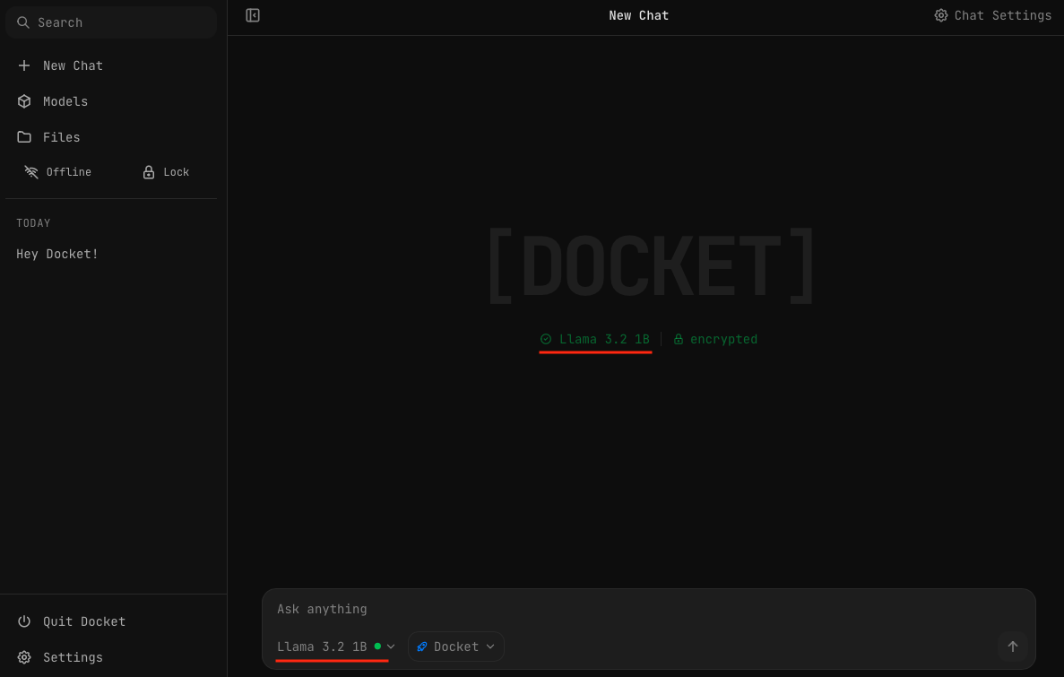 Chat Overview | Docket Docs