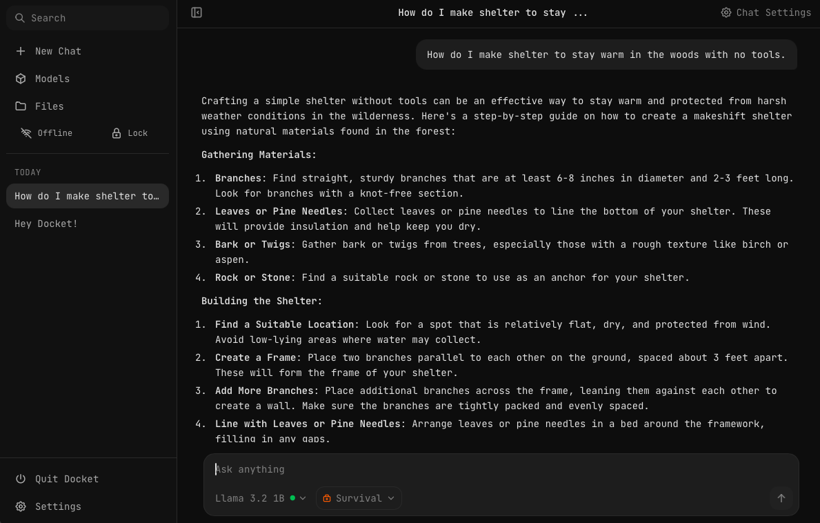 Chat Overview | Docket Docs